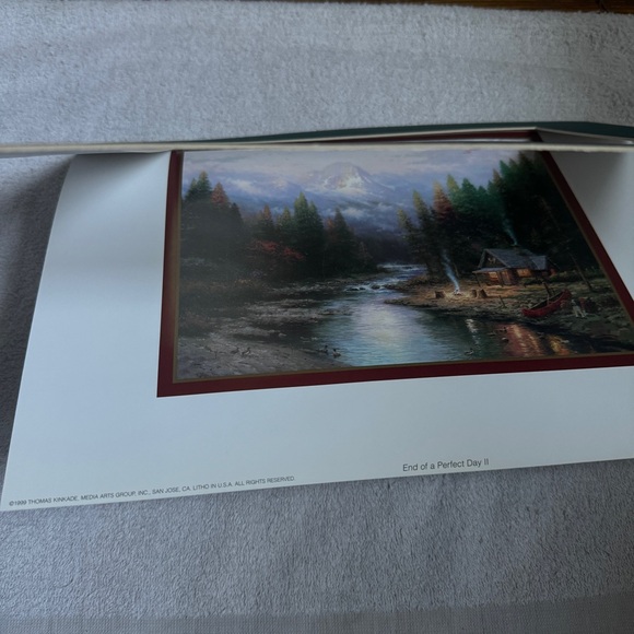 Thomas Kinkade End of Perfect Day II  Print Matted Lithograph Size 11 x 14 inch - Picture 4 of 6